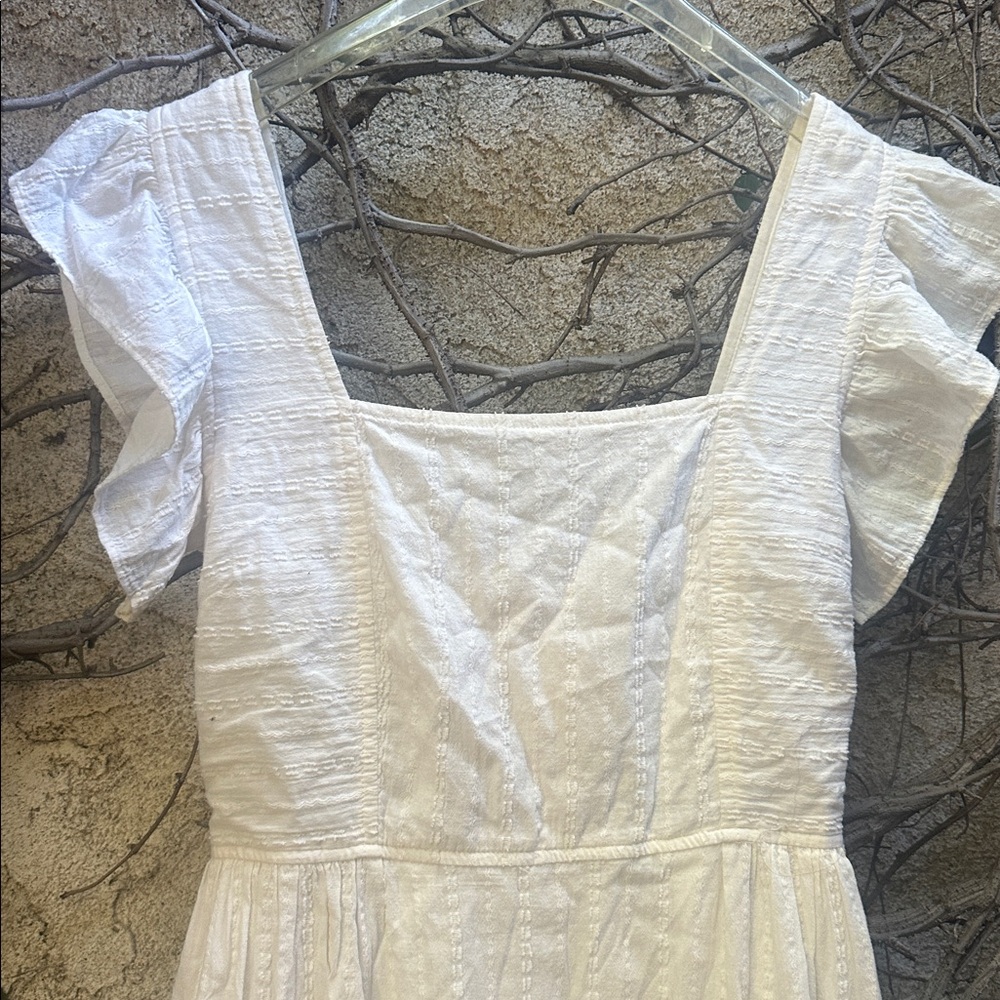 Madewell Ruffle Strip Dress - Picture 4 of 8